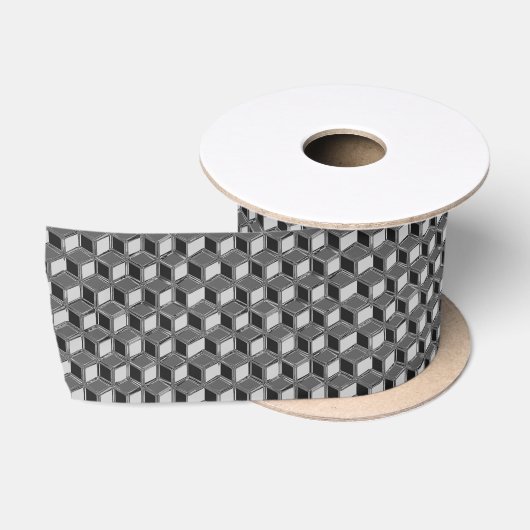 Chrome 3D-dozen - hematietgrijs Lint (Spoel)