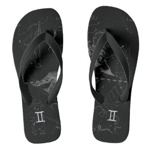 Chrome-achtig Gemini-sterrenbeeld op Hevelius Teenslippers