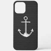 Chrome als anker op koolstofvezel Case-Mate iPhone case (Achterkant)