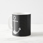 Chrome als anker op koolstofvezel koffiemok (Voorkant links)