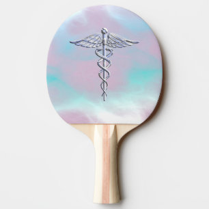 Chrome als Caduceus Medical Symbol Moeder Parell D Tafeltennisbatje