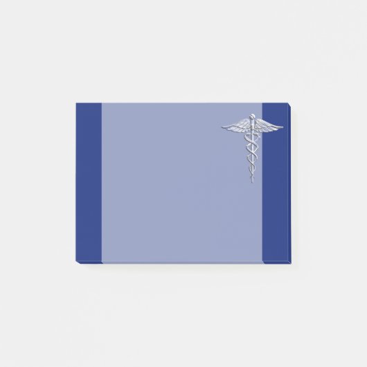 Chrome als het medische symbool van Caduceus op bl Post-it® Notes (Voorkant)