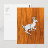Chrome als het runnen van Deer op de fijne Druk va Briefkaart (Voorkant / Achterkant)