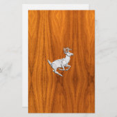 Chrome als het runnen van Deer op de fijne Druk va Briefpapier (Voorkant / Achterkant)