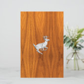 Chrome als het runnen van Deer op de fijne Druk va Briefpapier (Staand voorkant)