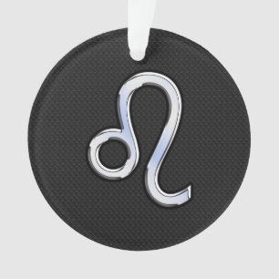 Chrome als Leo Zodiac Sign op slangenhuid Ornament