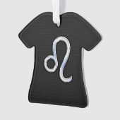 Chrome als Leo Zodiac Sign op slangenhuid Ornament (voorkant)