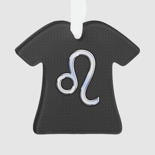 Chrome als Leo Zodiac Sign op slangenhuid Ornament (voorkant)