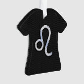 Chrome als Leo Zodiac Sign op slangenhuid Ornament (voorkant)