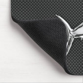 Chrome als Marlin op koolstofvezel Muismat (Hoek)