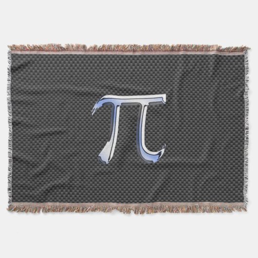 Chrome als PI-symbool op koolstofvezelstijl Deken (Voorkant)