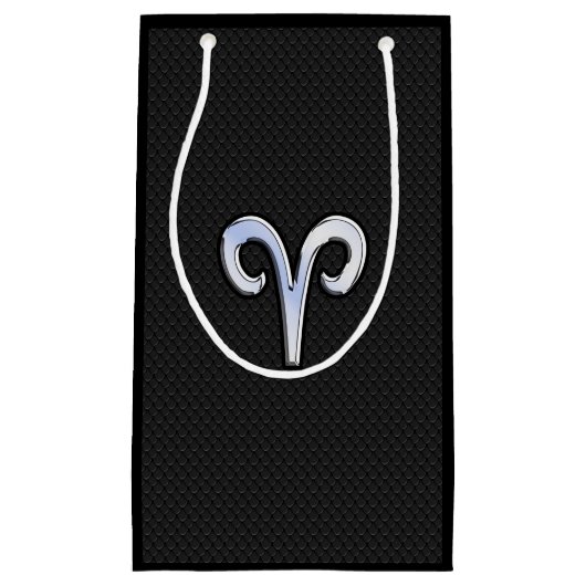 Chrome als ringzegensymbool slangenhuidstijl klein cadeauzakje (Voorkant)