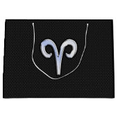 Chrome als ringzegensymbool slangenhuidstijl large cadeauzakje (Voorkant)