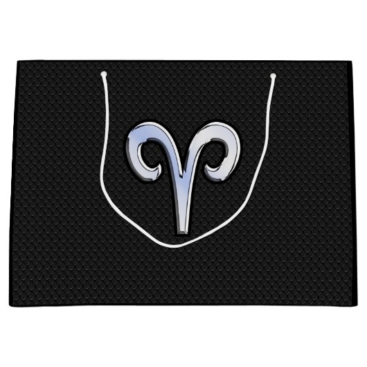 Chrome als ringzegensymbool slangenhuidstijl large cadeauzakje (Voorkant)