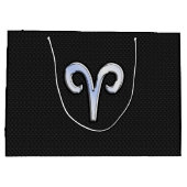 Chrome als ringzegensymbool slangenhuidstijl large cadeauzakje (Achterkant)