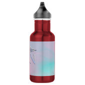 Chrome als RN Caduceus in moederstijl Waterfles (Rechts)