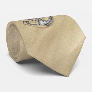 Chrome als Rope Anchor in de zand Stropdas