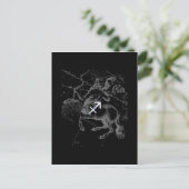 Chrome als Sagittarius Zodiac Sign Hevelius Decor Briefkaart (Staand voorkant)