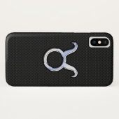 Chrome als Taurus Zodiab Sign on Snake Skin Case-Mate iPhone Case (Achterkant (horizontaal))