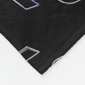 Chrome als zwarte-lintbewustzijn fleece deken (Hoek)