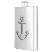 Chrome Anchor Nautical Print Flacon (Links)