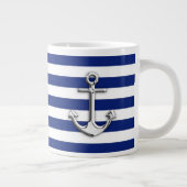 Chrome Anchor op marinestapes Grote Koffiekop (Rechts)
