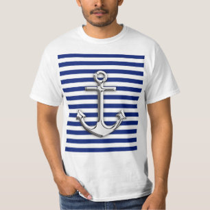 Chrome Anchor op marinestapes T-shirt