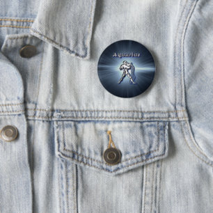 Chrome Aquarius Ronde Button 5,7 Cm