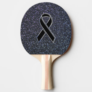 Chrome Black Ribbon Awareness Midnight Blue Tafeltennisbatje