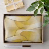 Chrome Bloemen - Gouden Weefseldocument Tissuepapier (Geschenk)