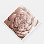 Chrome Bloemen - Koper Papier Diner Servetten (Hoek)