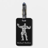 Chrome Bodybuilder Bagagelabel (Achterkant verticaal)