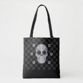 Chrome Calavera (Rose noir) Sac fourre-tout (Devant)