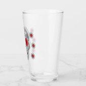 Chrome Calavera (Rose rouge) Verre (Gauche)