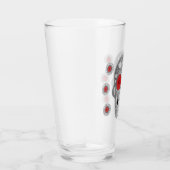 Chrome Calavera (Rose rouge) Verre (Droite)