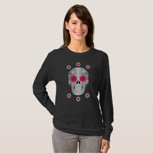 Chrome Calavera (Roze Roos) T-shirt