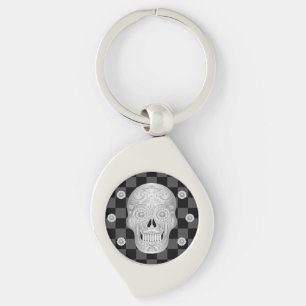 Chrome Calavera Watch Sleutelhanger