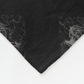 Chrome Capricorn Zodiac Symbol op Hevelius Fleece Deken (Hoek)