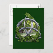 Chrome Celtic Trinity Knot Briefkaart (Voorkant / Achterkant)