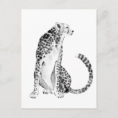 Chrome Cheetah Briefkaart (Voorkant)