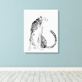 Chrome Cheetah Canvas Afdruk (Insitu (Houten vloer))