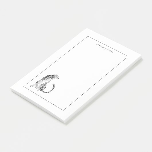 Chrome Cheetah Post-it® Notes (Schuin)