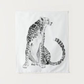 Chrome Cheetah Wandkleed (Voorkant)