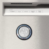 Chrome Cirkel sjabloon ~ magneet (Insitu (Vaatwasser))