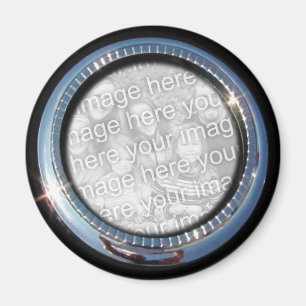 Chrome Cirkel sjabloon ~ magneet