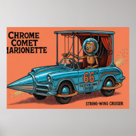 Chrome Comet Marionette (De String-Wing Cruiser) Poster