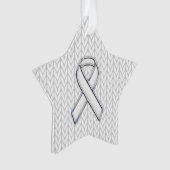 Chrome Comme Blanc Knit Ribbon Sensibilisation Imp (devant)