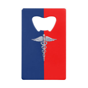 Chrome Comme Caduceus Symbole Médicale Ligue Décor