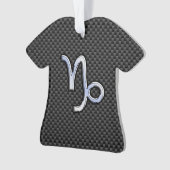 Chrome comme Capricorne Signe noir fibre de carbon (devant)