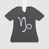 Chrome comme Capricorne Signe noir fibre de carbon (devant)